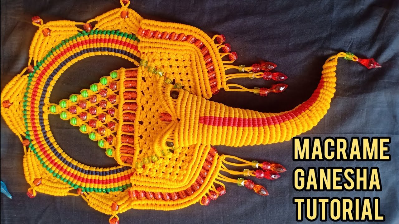 MACRAME GANESHA TUTORIAL || NEW DESIGN GANESHA ||