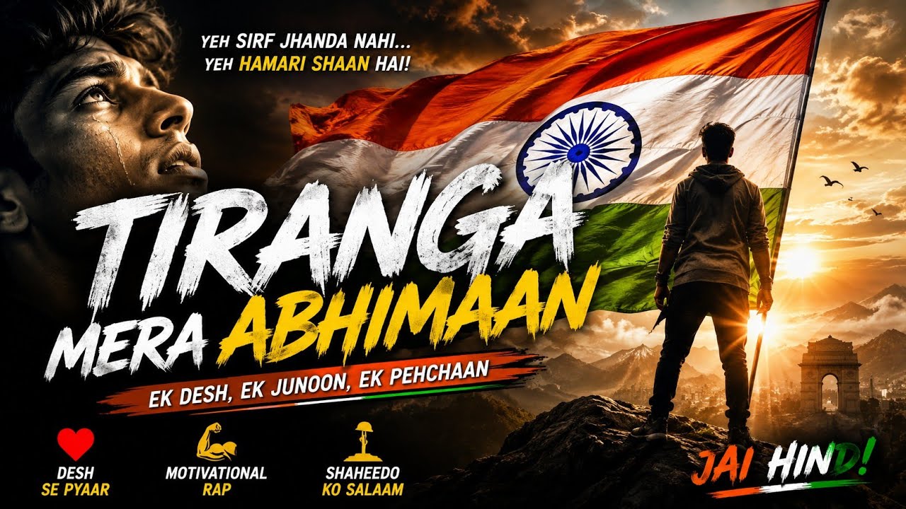 🇮🇳 TIRANGA | Tiranga Sirf Kapda Nahi... Hamari Shaan Hai! 🔥 Emotional Motivational Rap | Jai Hind