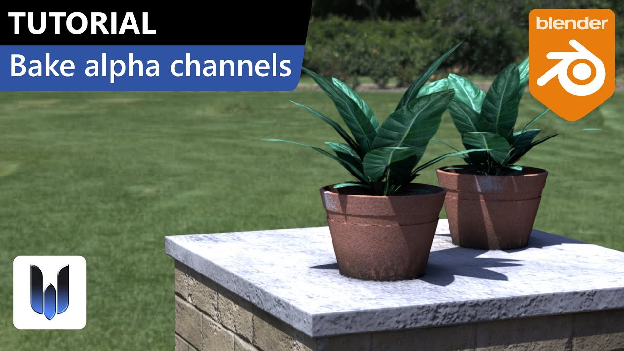 Blender tutorial: Bake alpha channels