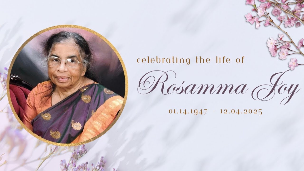 Memorial Service - Rosamma Joy