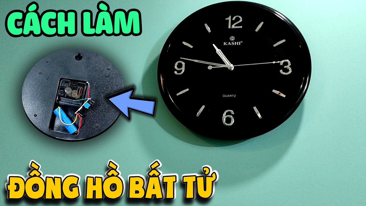 Cách làm cho đồng hồ chạy pin1.5V bất tử |Thần Hóng