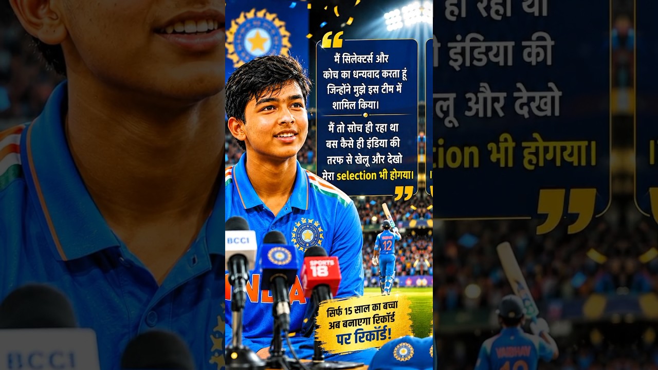 what did vaibhav suryavanshi said after select in team india #shorts #shortvideo #viralvideo