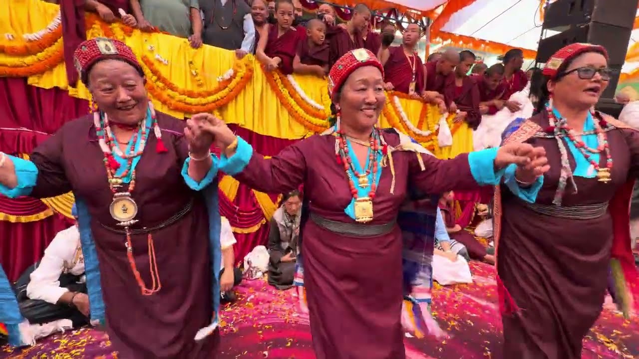 Tibetan Circle Dance, Gorshey Continues|| Tenshuk vlog|| Mundgod|| Tibetan Vlogger 