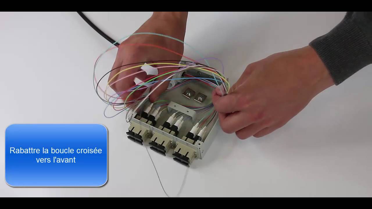 Boitier rail DIN pour fibre optique, connectique ST ou SC, multimode ou monomode
