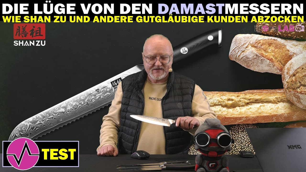 Wie Shan Zu & Co. abzocken: Überteuerter China-Stahl mit Lasergravur statt angeblichem 
