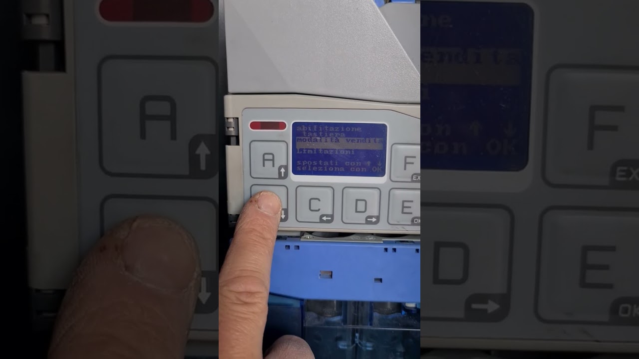 sos vending h24 regolazione currenzA