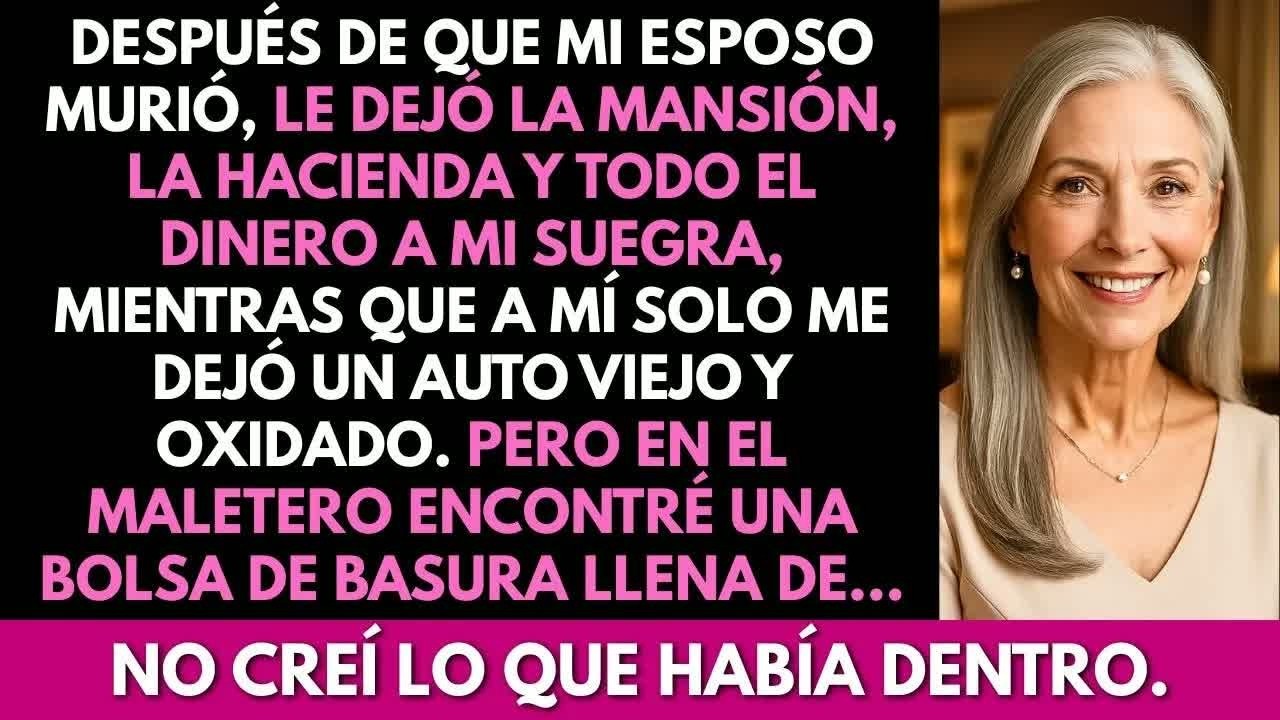 Encontré una bolsa de basura en el auto viejo que mi esposo me dejó  Cuando la abrí… quedé en sh