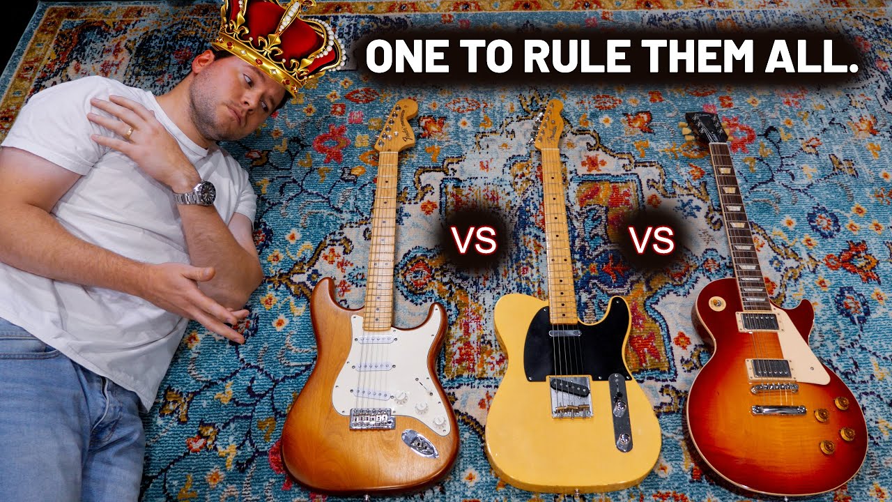 Strat vs Tele vs Les Paul (совершенно оригинальная идея)