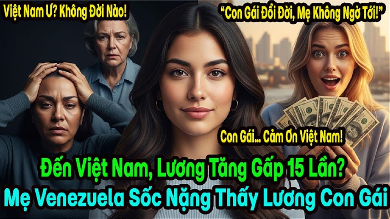 Từng Kịch Liệt Phản Đối, Mẹ Venezuela Câm Nín Khi Thấy Mức Lương Tháng Đầu Của Con Gái Tại Việt Nam.