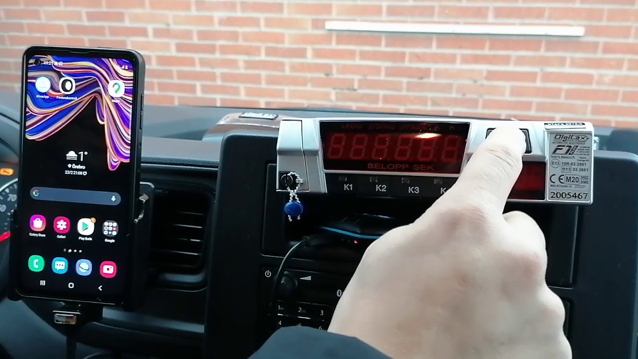 Logga in taxameter med Taxiteknik