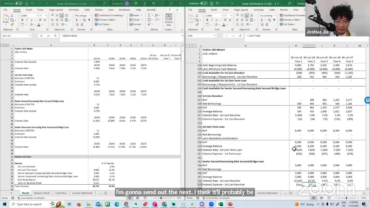 Twitter LBO Model - Apex and FIC - Session 2 of 2