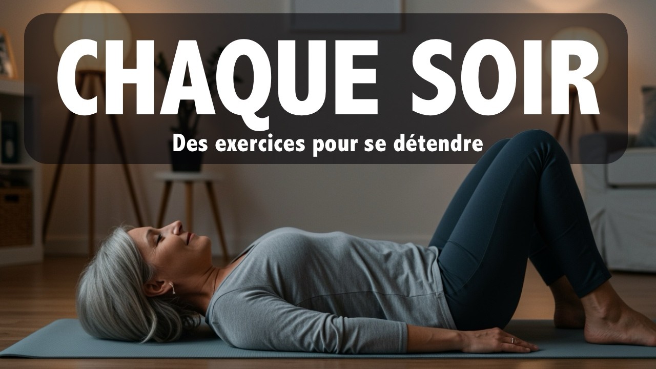 Avant le coucher : 4 exercices + un automassage pour relâcher les tensions