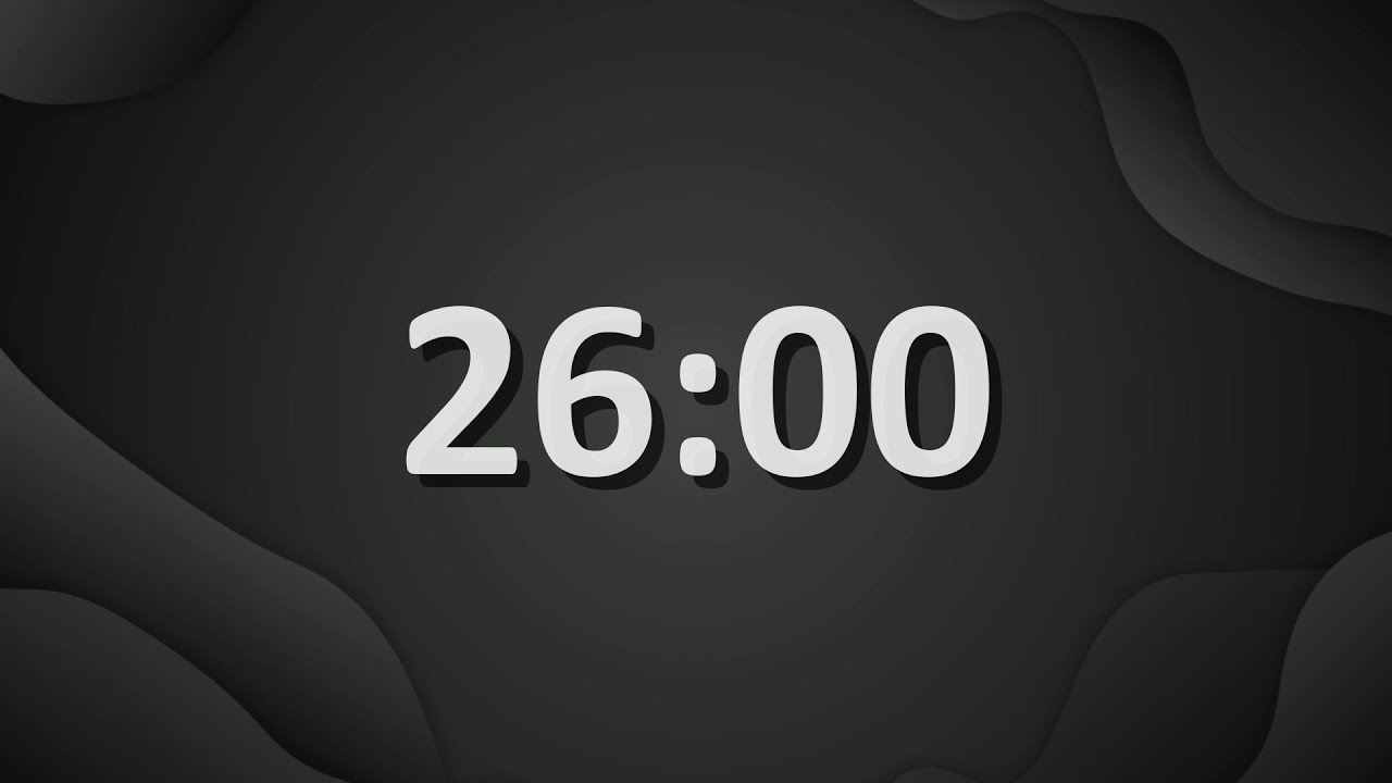 26 Minute (1560 Seconds) Countdown Timer