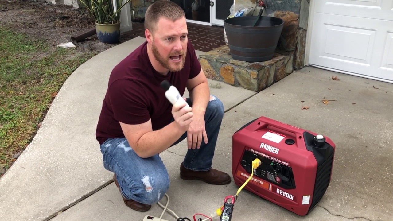 Rainier R2200i Inverter Generator Noise & Load Test At Various Distances 20
