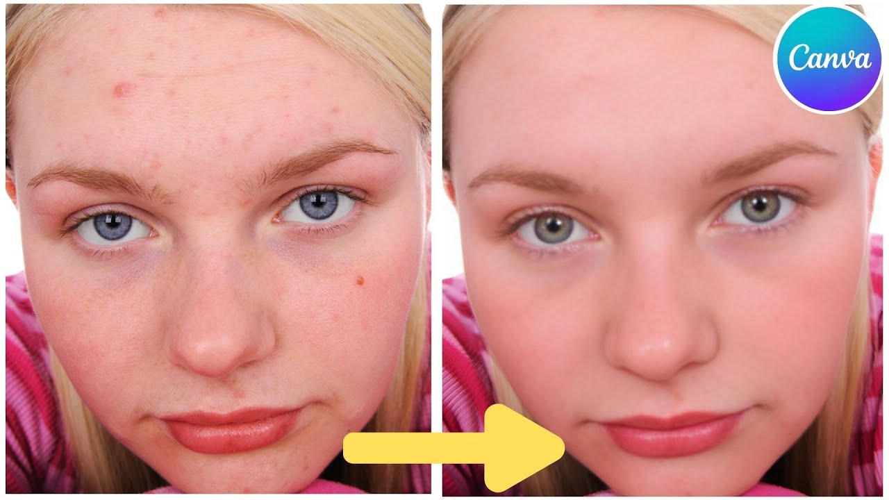 Face Retouching - Best Canva Tutorial | Skin Retouching - Canva for beginners