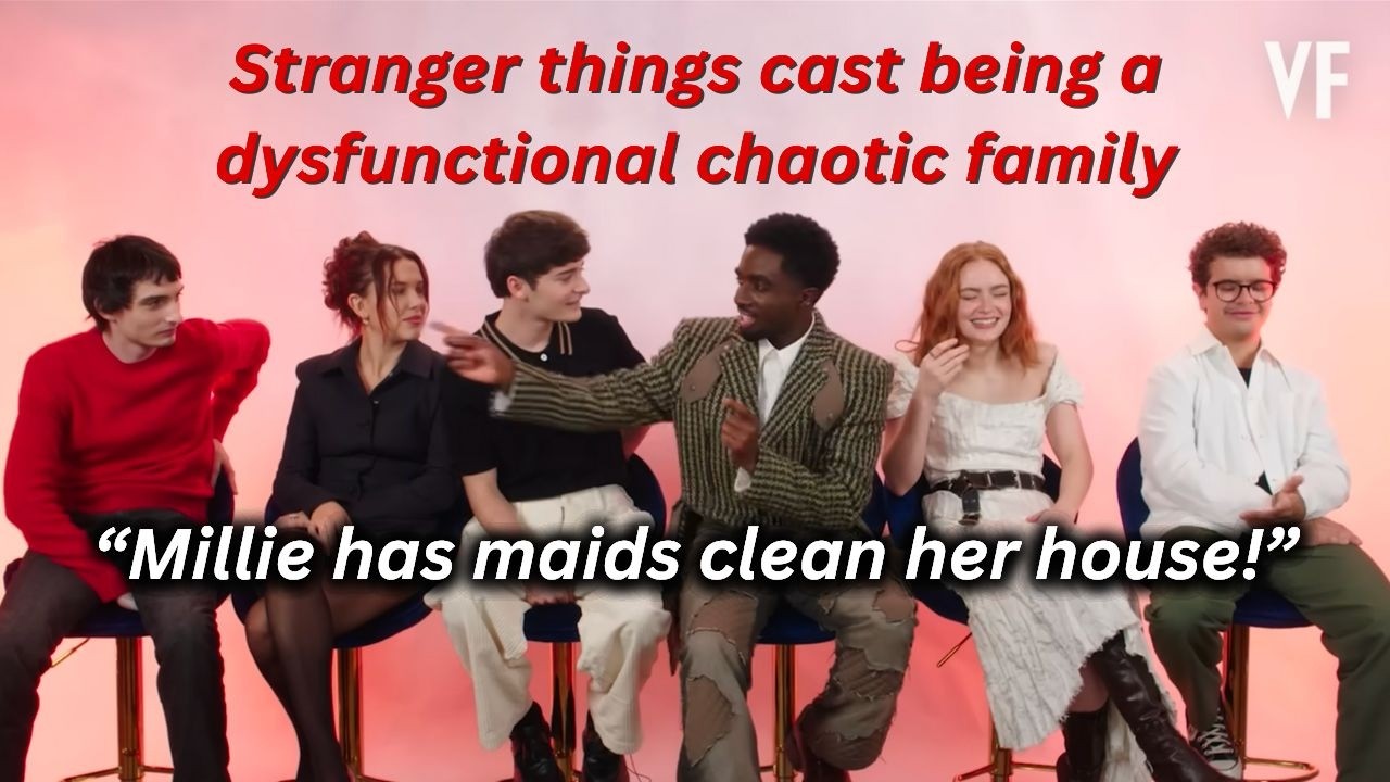 Stranger Things Cast being Chaotic but There's NO context