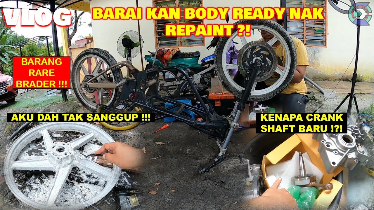 VLOG PROJECT KAWA RR150 SADAI AKU | NAK REPAINT | SPORTRIM RARE KR150 | RESTORE BAJET | PENING ARr