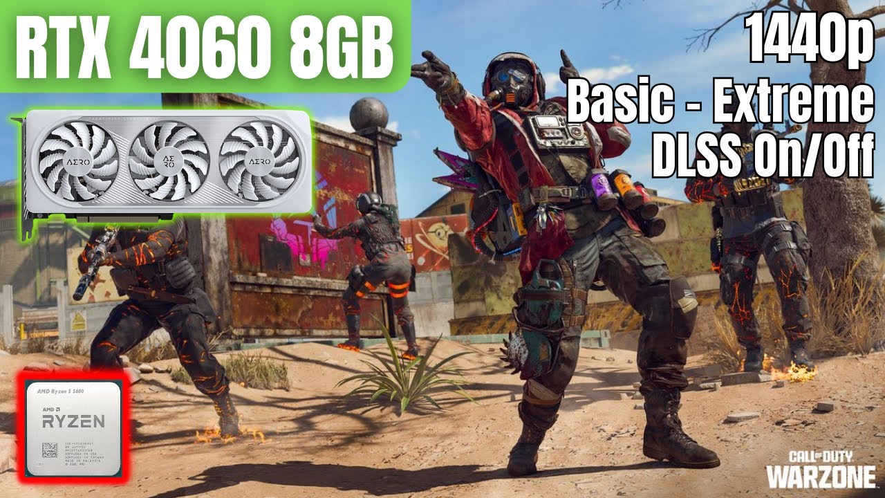 RTX 4060 & R5 5600: Black Ops 6 | Warzone | Area 99 | Basic - Extreme Settings | 1440p | DLSS
