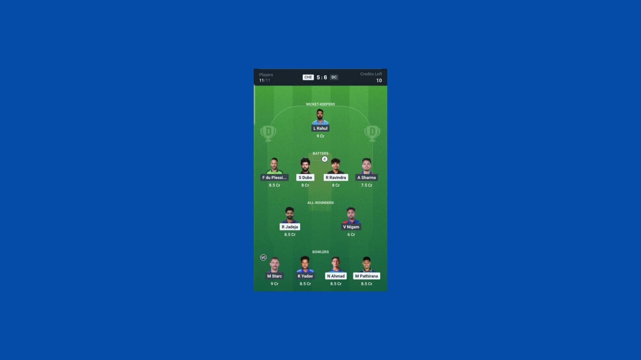 CSK vs DC dream11 prediction | Chennai Super Kings vs Delhi Capitals | IPL 2025 | 17th Match