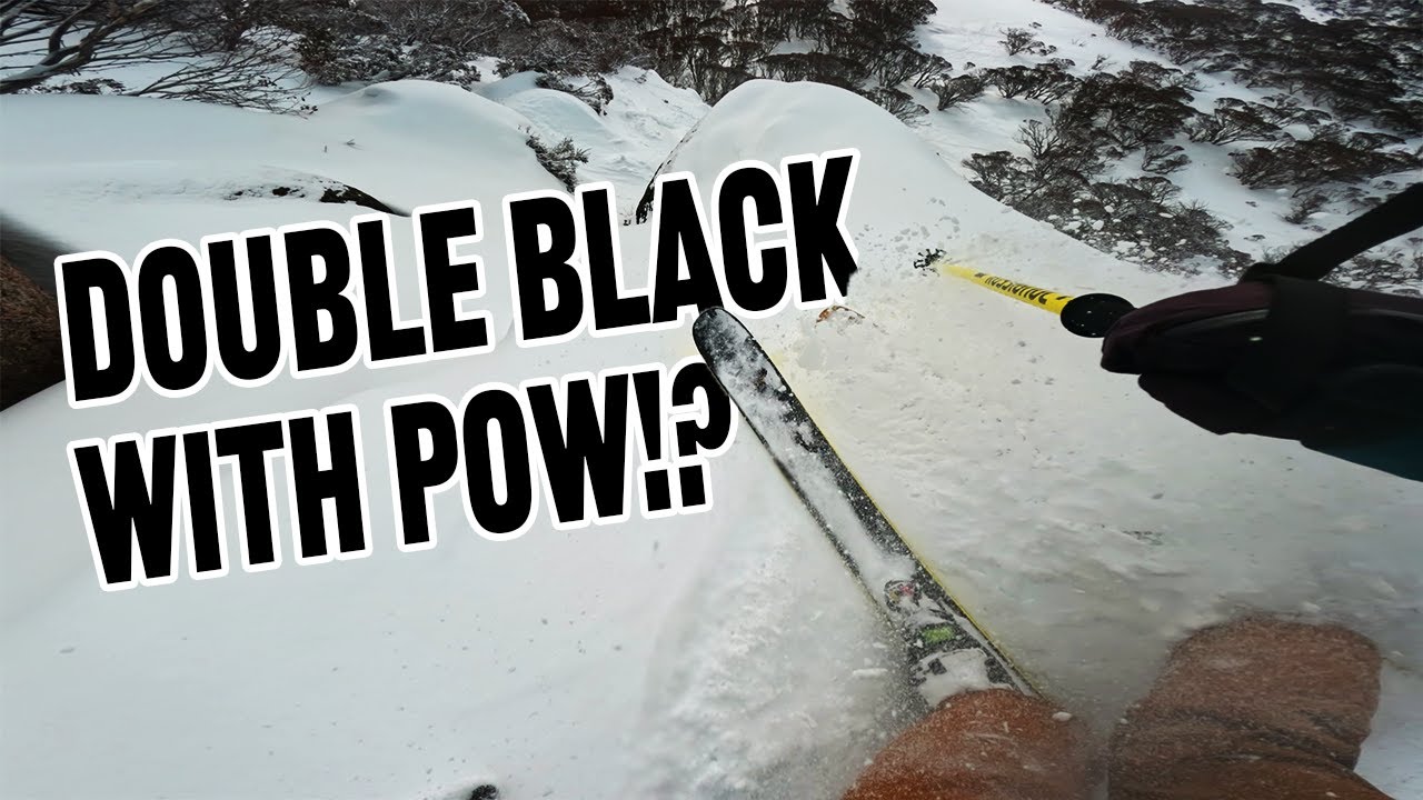 DOUBLE BLACK ON A POWDER DAY!? (Double Trouble, Perisher Australia) RAW POV [4K]