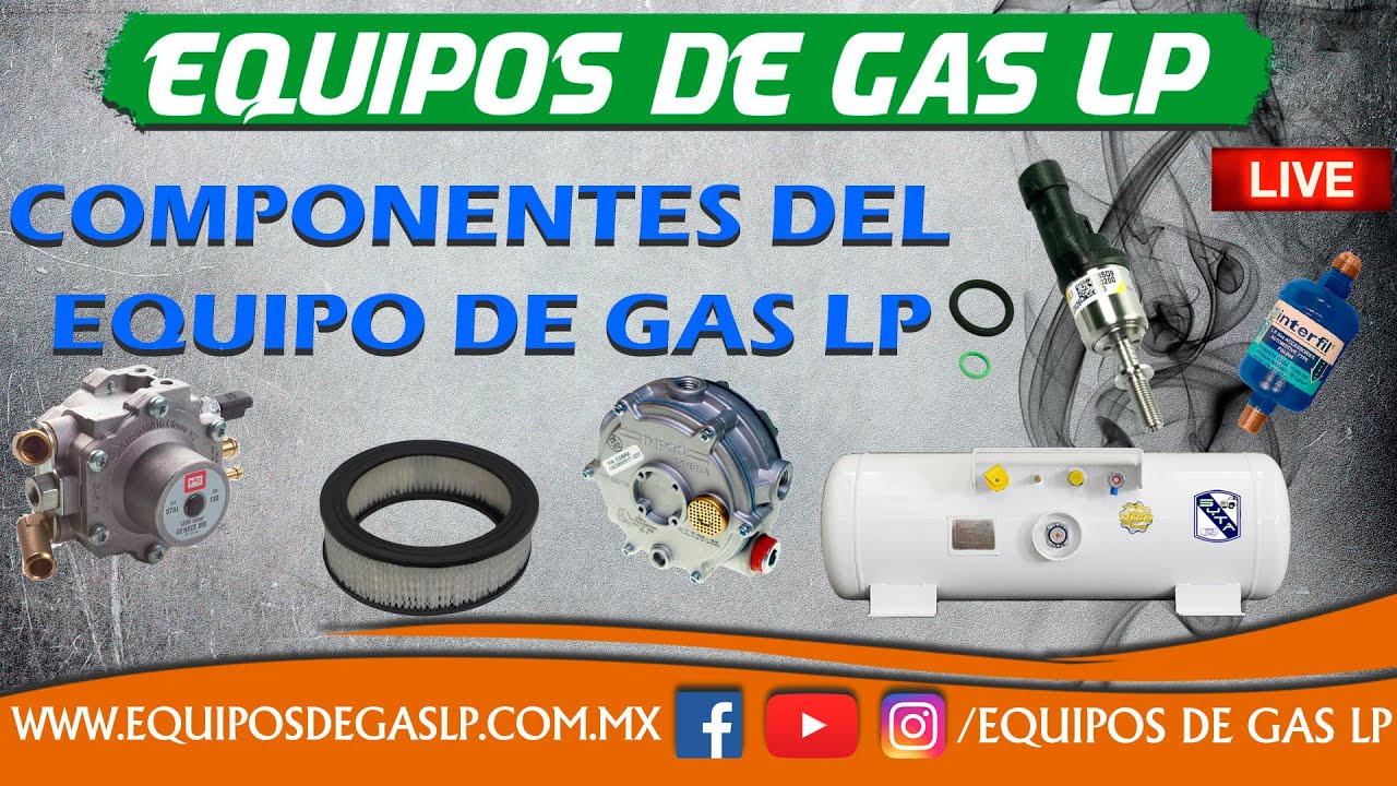 COMPONENTES DEL EQUIPO DE GAS LP