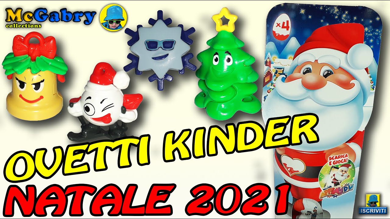 OVETTI KINDER SORPRESA NATALE 2021-UNBOXING CHRISTMAS KINDER SURPRISE