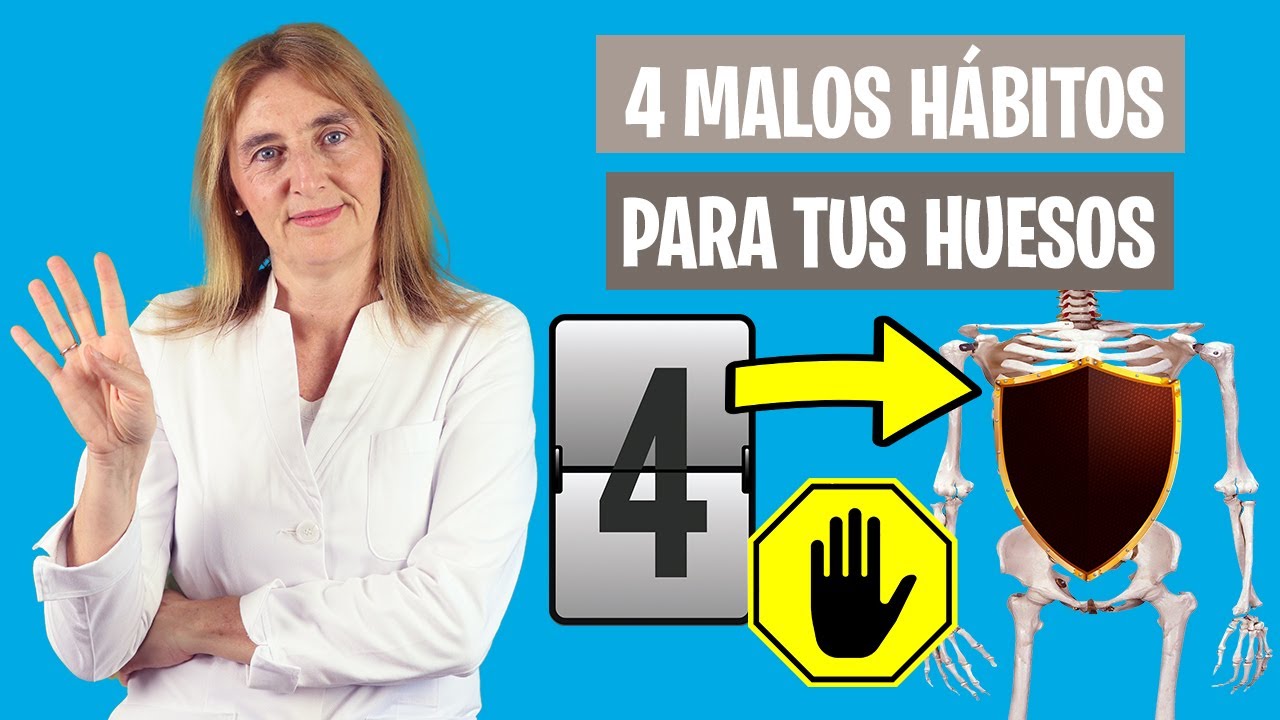 4 HÁBITOS que PERJUDICAN a tus HUESOS | Huesos sanos y fuertes | Nutrición clínica