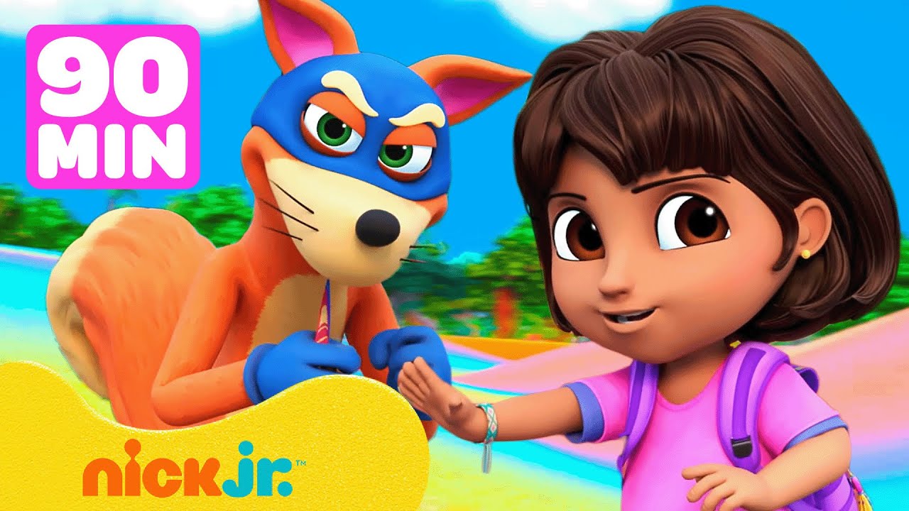 Dora | Raposo, não se atreva! ✋ Melhores momentos da Dora – 90 min | Nick Jr. em Português