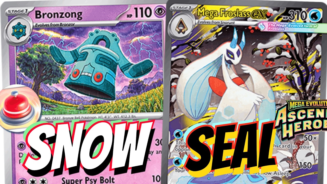 Epstein's Bronzong Hard Locks Mega Evolutions! ❄️🔔 С Mega Froslass ex, Chingling и Legacy Energy.