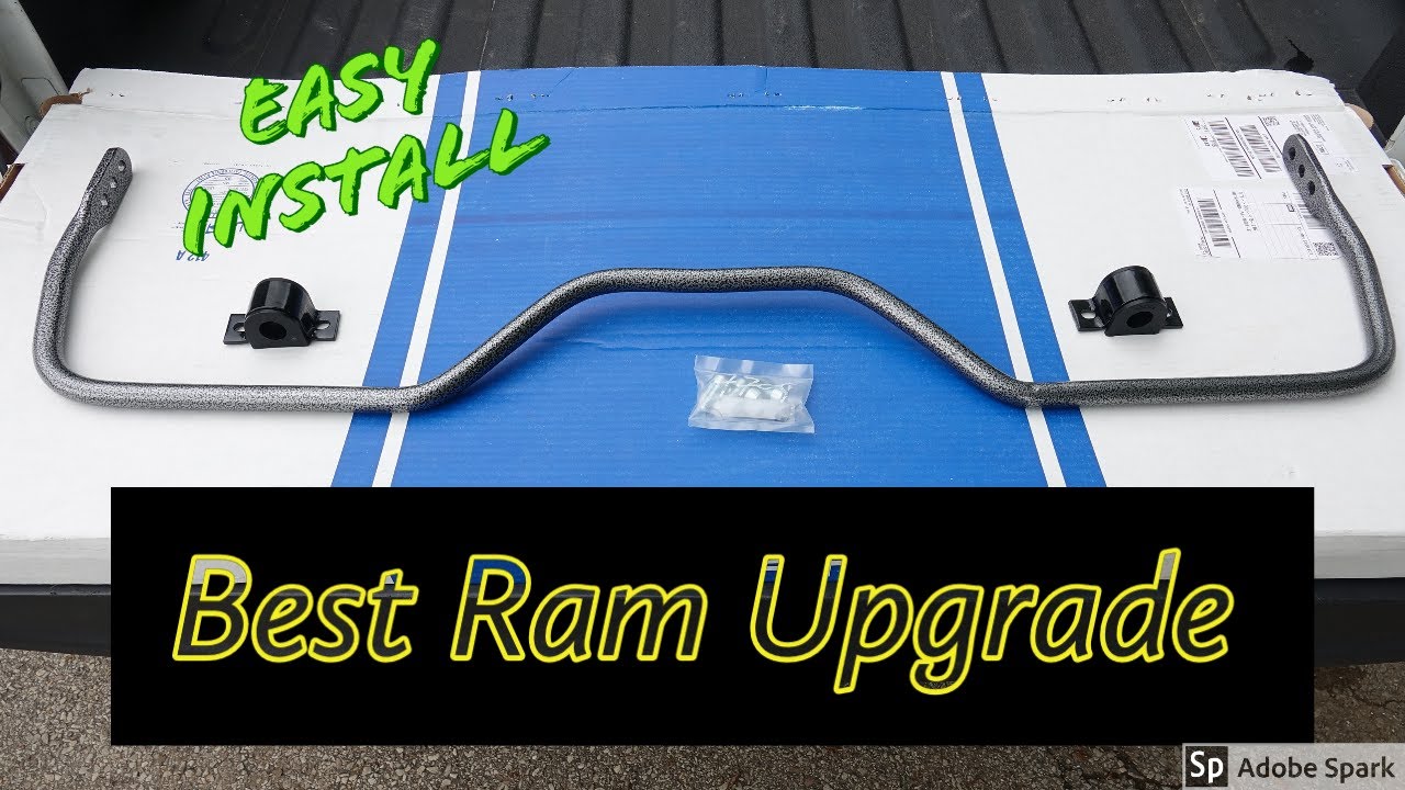 Best Ram Upgrade/Mod - Adjustable rear sway bar install - 2017 Ram 1500