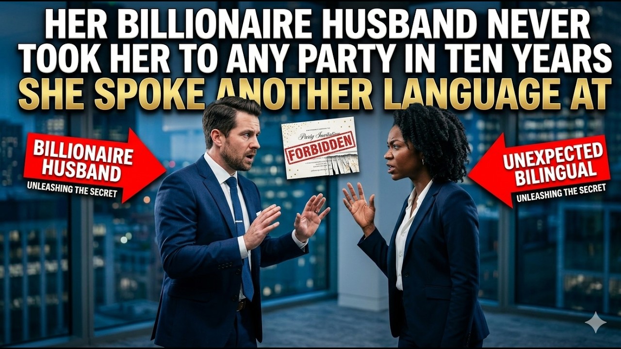Her Billionaire Husband Never Took Her To Any Party In Ten Years, She Spoke Another Language At