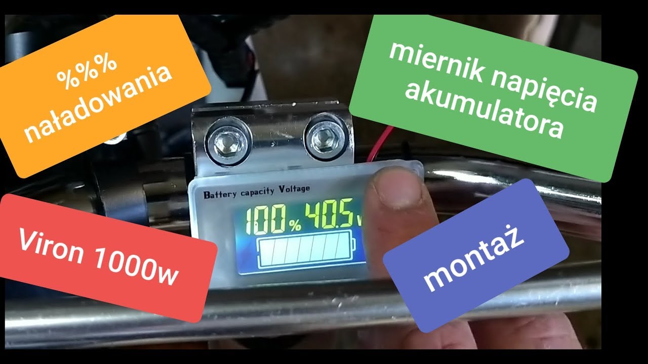 Hulajnoga elektryczna VIRON 1000w 36v testy wysokie napięcie, wskaznik napiecia.