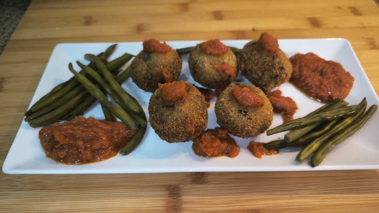 Exquisitas Albóndigas de Berenjena y queso Grana Padano, una auténtica delicatessen!!!!!!!😋😋😋😋😋😋