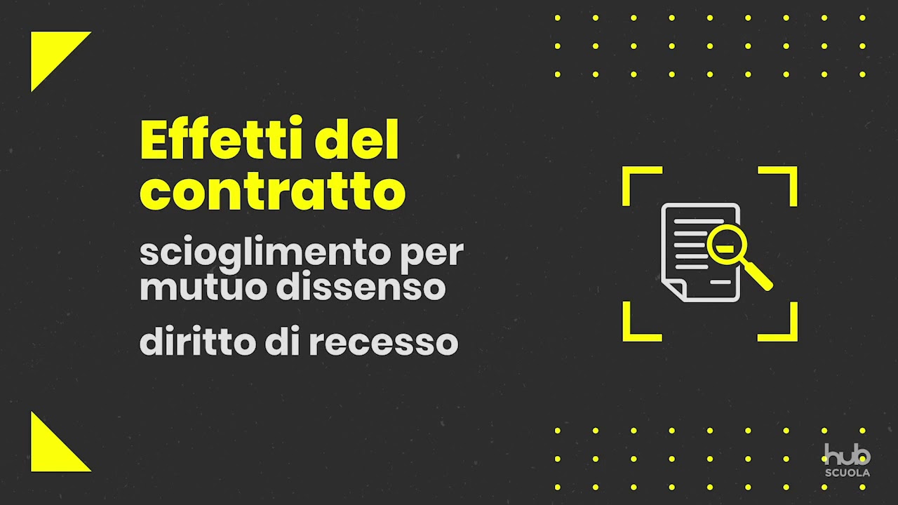 Il contratto