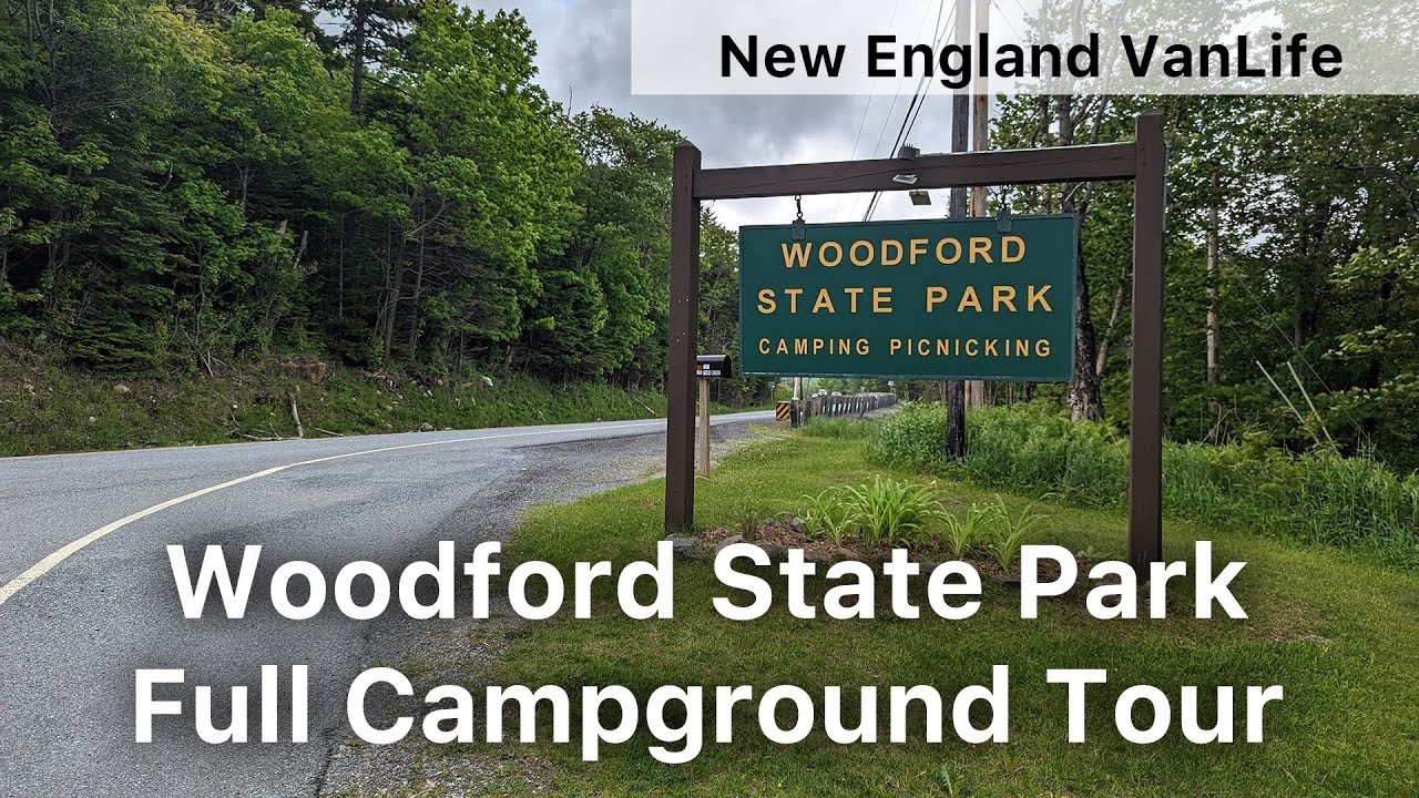 Full Tour Of Woodford State Park Campground in Woodford Vermont - New England VanLife