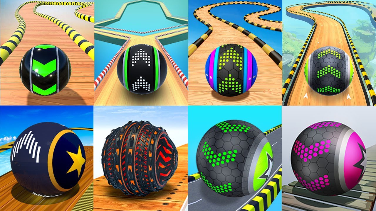 Going Balls VS GyroSphere Balls, Temple Rolling Ball, Rollance Ball,Action Balls,Super Rolling Balls