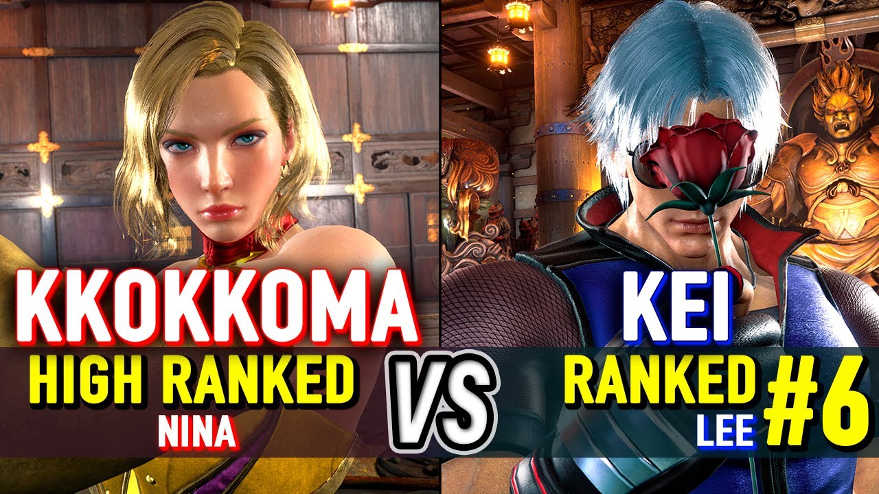 T8 🔥 KKOKKOMA (High Ranked Nina) vs KEI (#6 Ranked Lee) 🔥 Tekken 8 High Level Gameplay