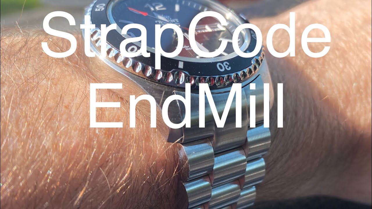 StrapCode Endmill Bracelet for Orient Mako II or Ray II