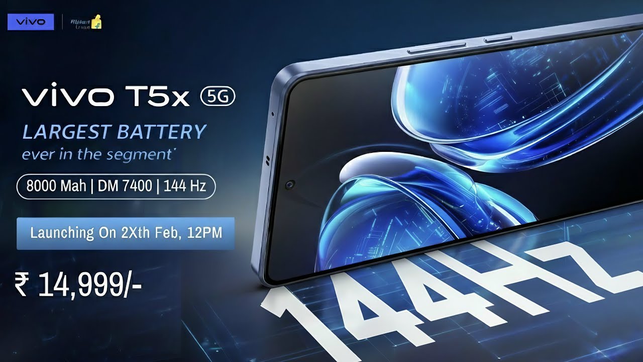Vivo T5x 5G Launch Date In India | Vivo T5x 5G Price In India, Processor, Camera, Display, Battery