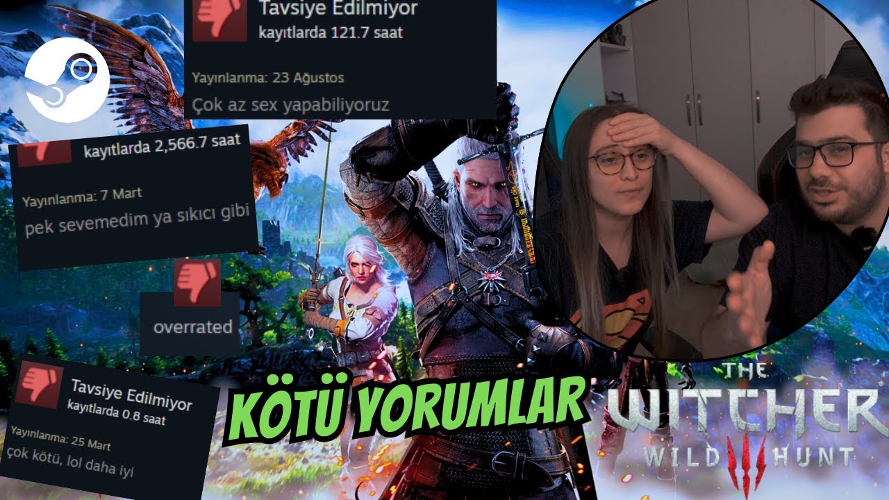 THE WITCHER 3, KÖTÜ YORUMLARI İNCELEDİK !(BU OYUNU DA GÖMMEYİN)