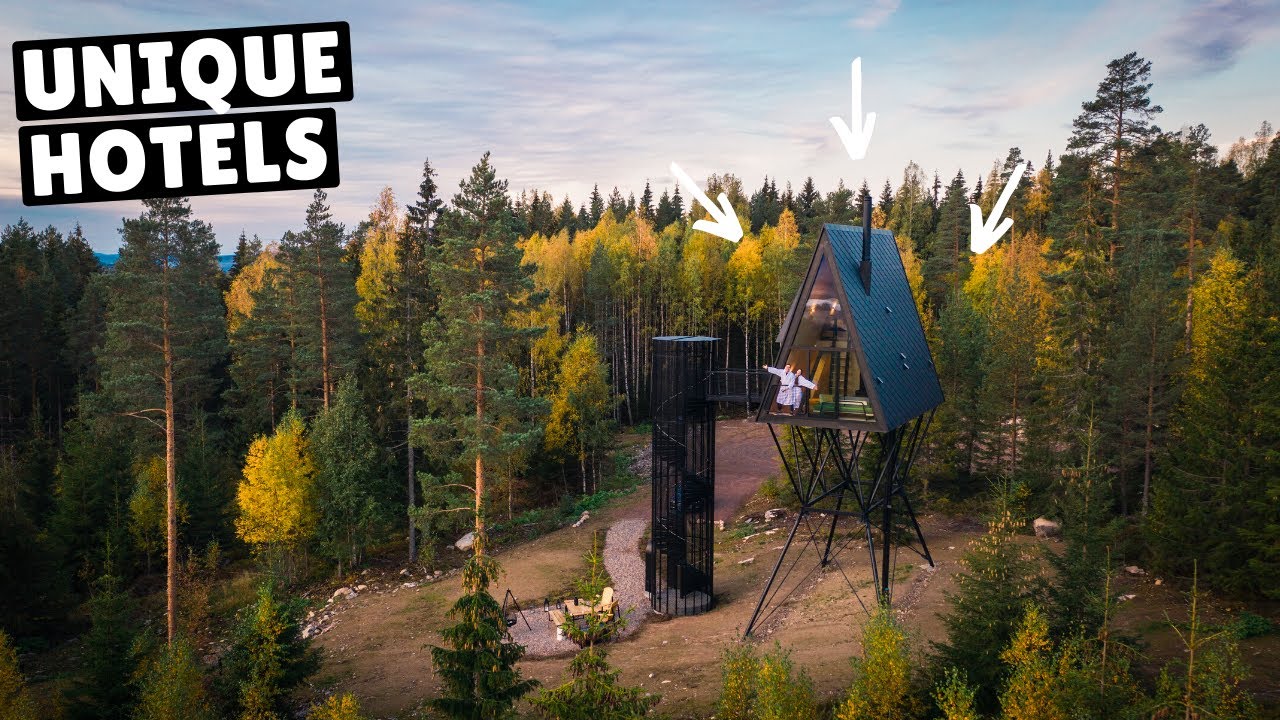 We Slept in 15 of the World’s Most UNIQUE “Hotels” (amazing accommodations!)