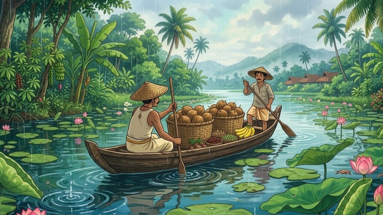 Suzume Vibes in Kerala Monsoon  | Peaceful Rain in Kerala Village | Nature Rain ASMR #keralamonsoon