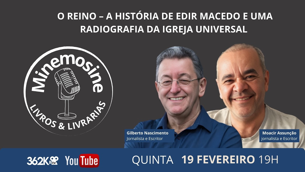 🎙️ Minemosine – Livros e Livrarias recebe Gilberto Nascimento