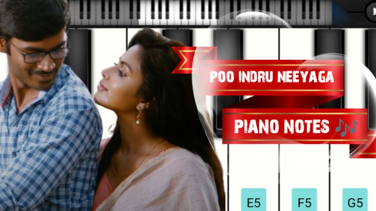 POO INDRU NEEYAGA song piano notes🎶|piano blooms|