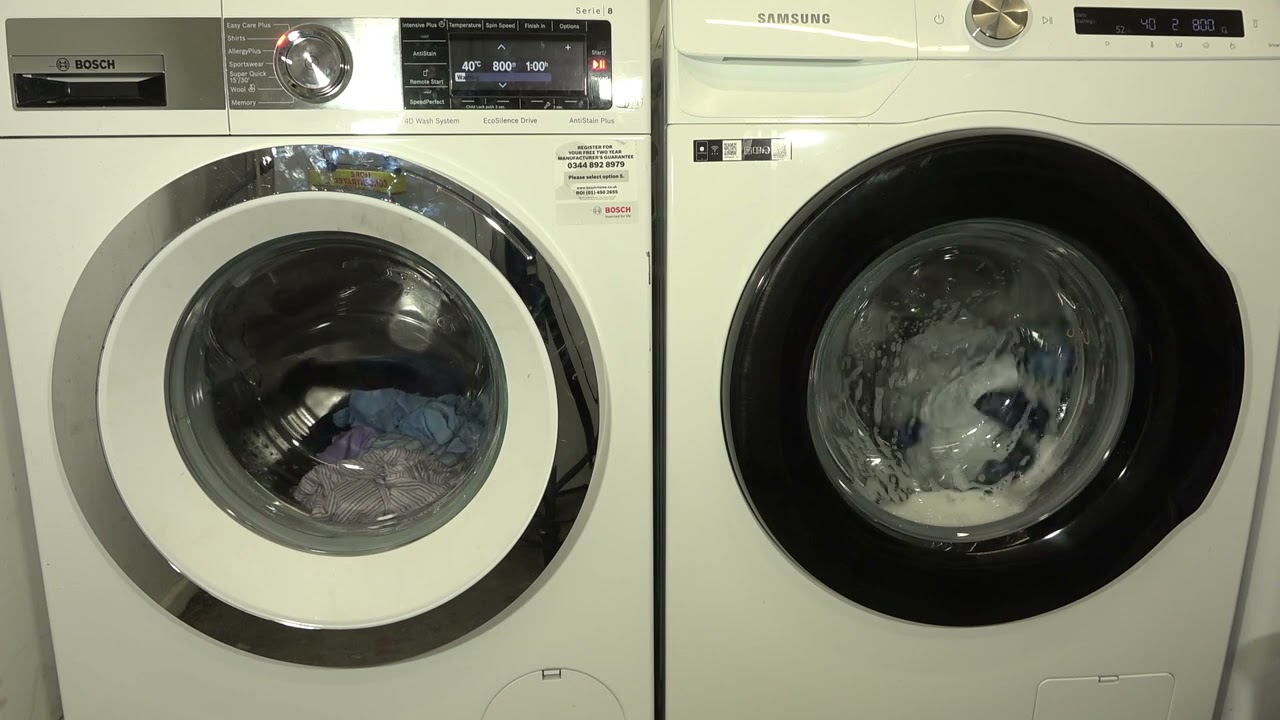 Wash race - Samsung serie 5+ vs. Bosch serie 8 4d / Shirts 40'c