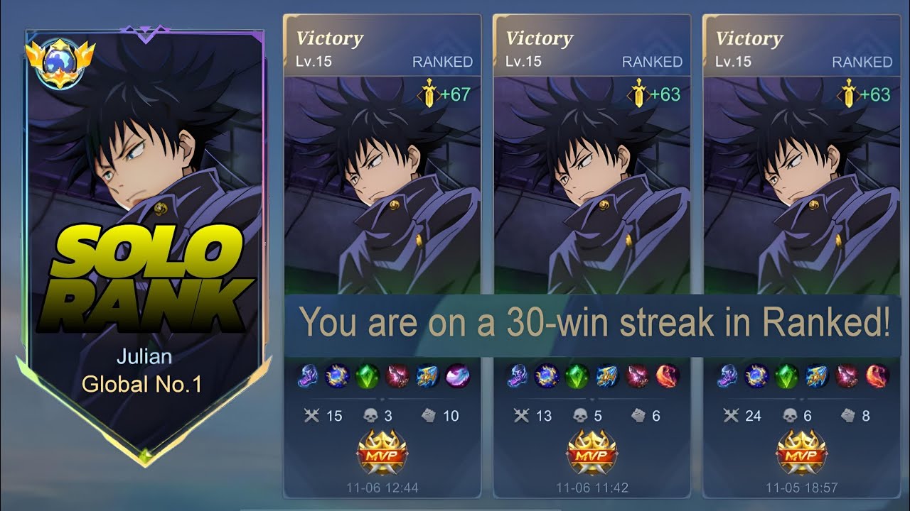 30-WIN STREAK!! HOW TO PLAY SOLO TOP 1 GLOBAL JULIAN IN RANKED GAME?!  (must watch) MLBB