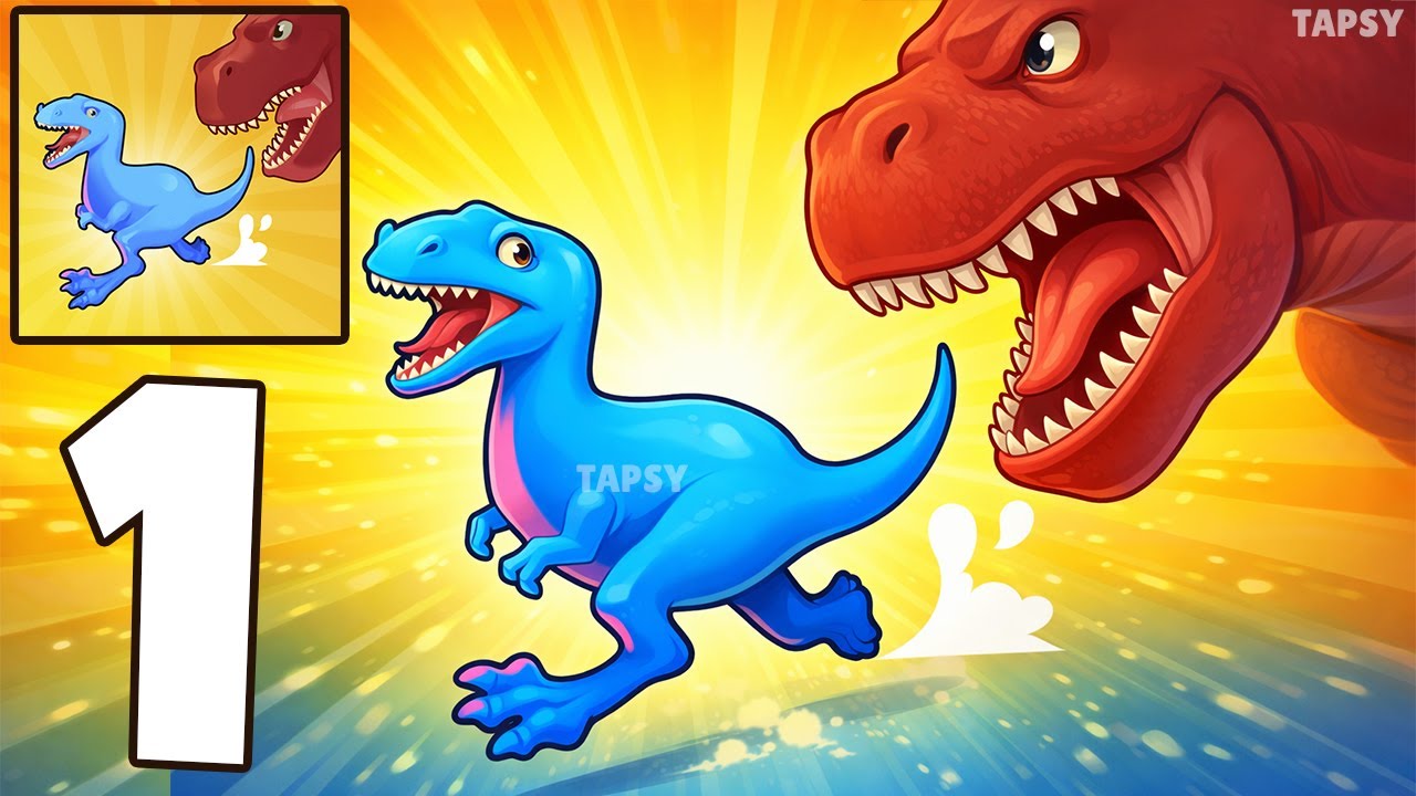 🦖Dino Evolution Gameplay Walkthrough Part 1 – Evolve Dinosaurs & Grow Stronger! (Android,iOS)