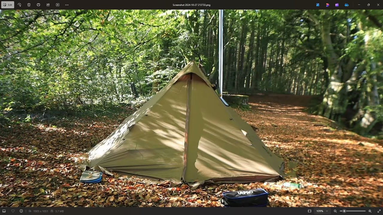 Hot Tent Camping: With One Tigris Smokey Hut and Pomoly Ti 0.6 Portable Titanium Stove