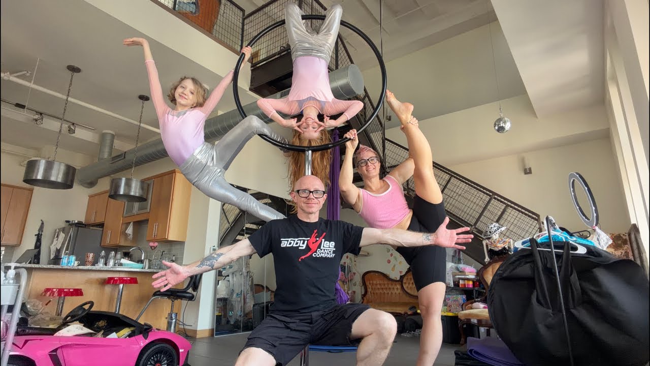 Circus family Sunday funday aerial tricks because we can!!!