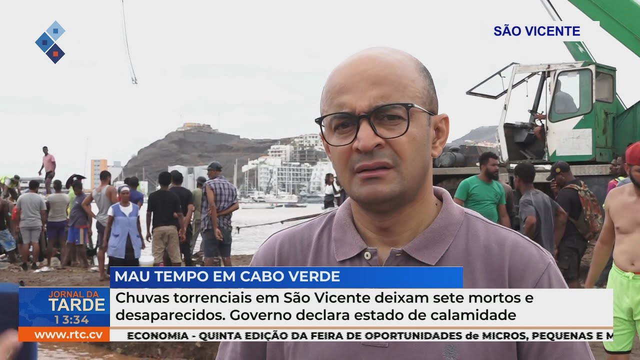 Chuvas torrenciais em São Vicente deixam sete mortos e desaparecidos.